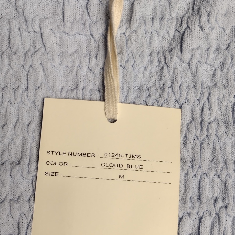 Marled Cloud Blue Knit Top size M brand new w tags - Picture 11 of 13